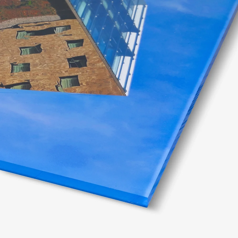 Acrylic panels corner no bolts