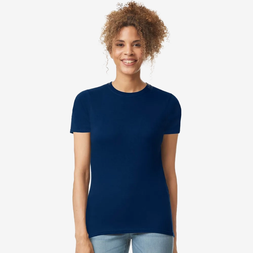 Gildan 64000l front_navy