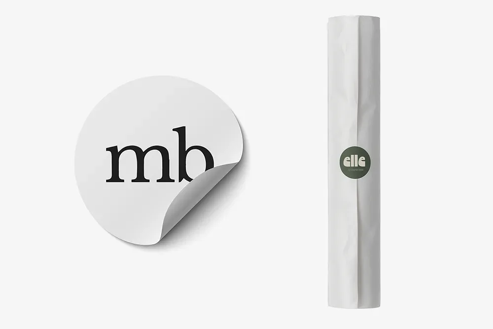 Prodigi custom stickers for packaging