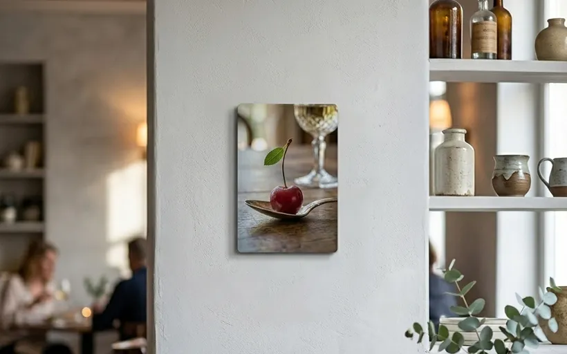 Metal prints in a commercial setting