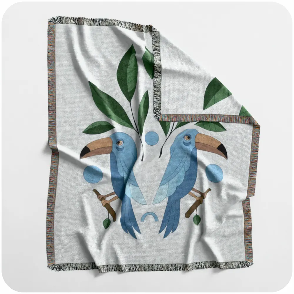 Woven blanket mockup