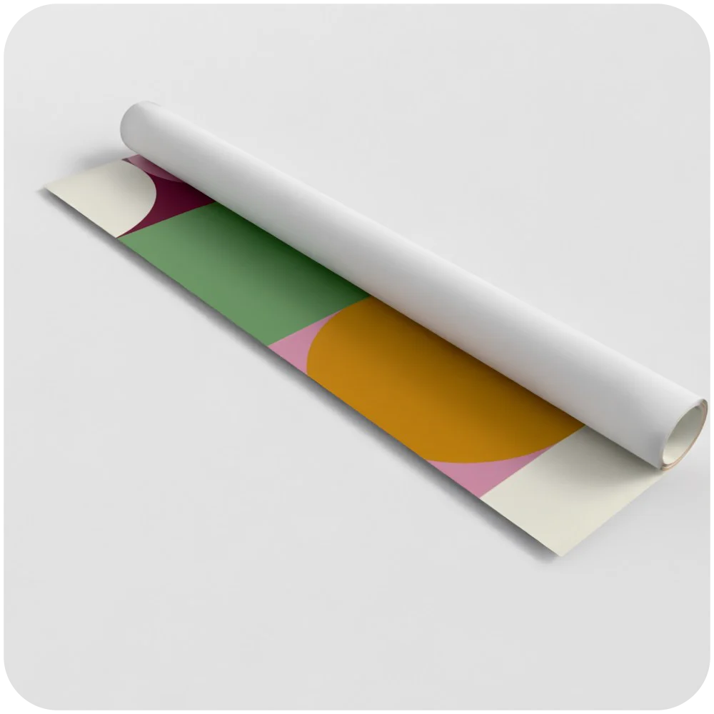 Roll of wrapping paper mockup