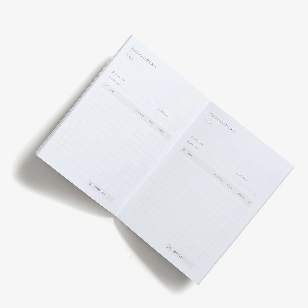 Prodigi academic diary pages
