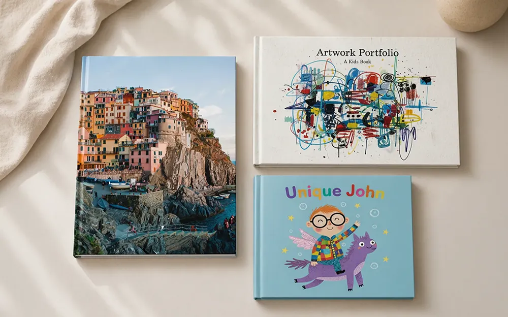 Hardcover and softcover photo books from Prodigi