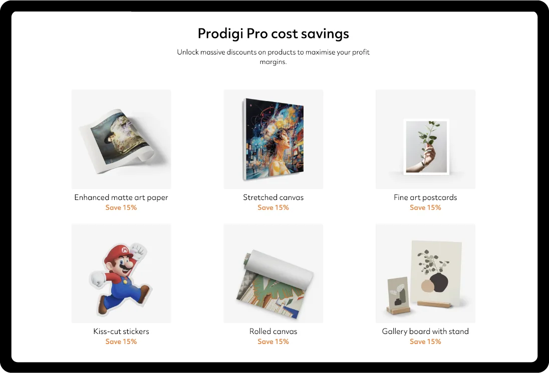 Earn more with Prodigi Pro