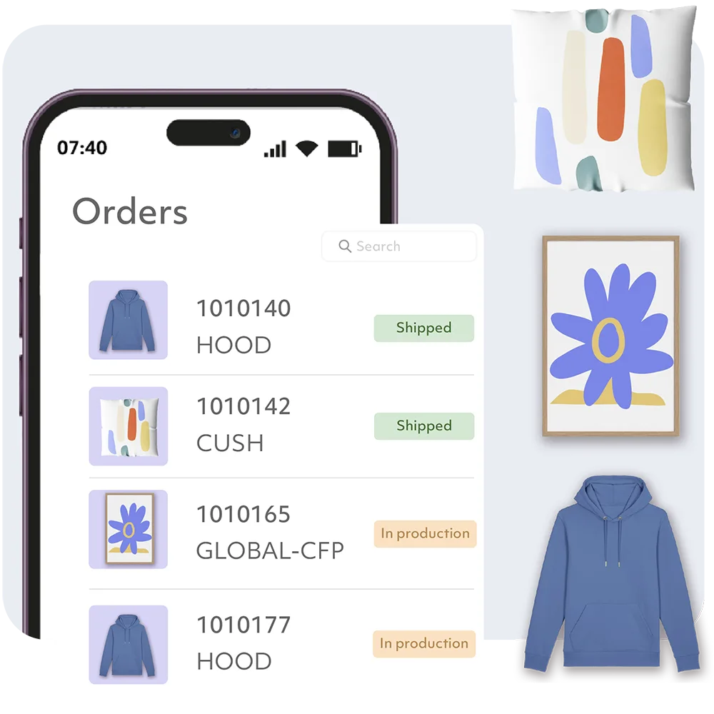 Example pod UI