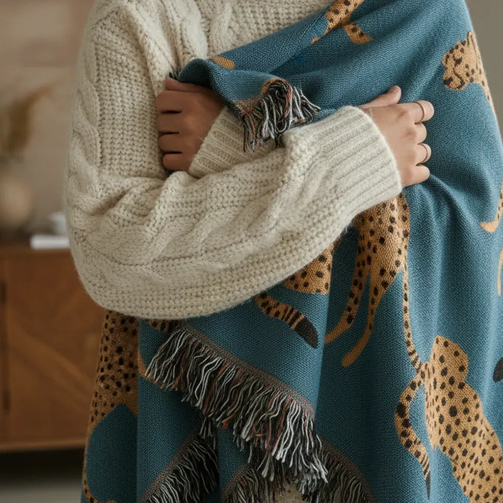 Woven blanket detail