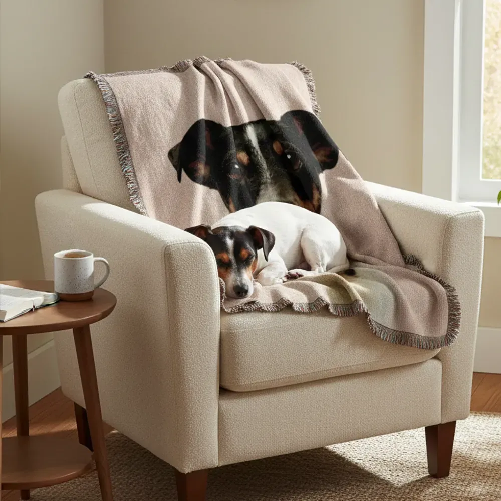 Personalised woven blanket